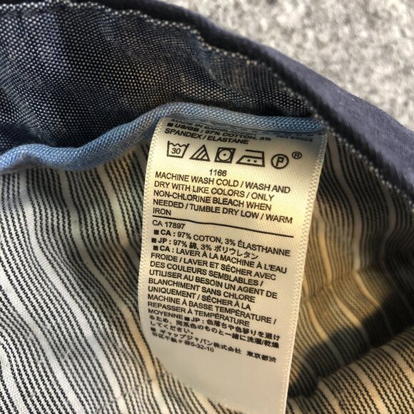 Banana Republic Chino Pants Mens 30x33 Blue Mason Stretch Flex Tapered Slim - Picture 4 of 11